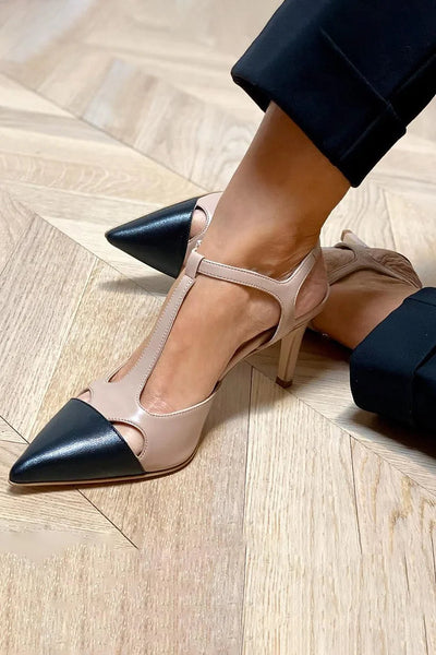 Evrardine - Orthopedic Two-Tone Pointed Pump