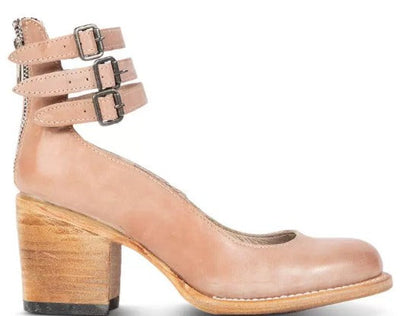 Ginevra - Multi-Strap Orthopedic Heels with Thick Heel